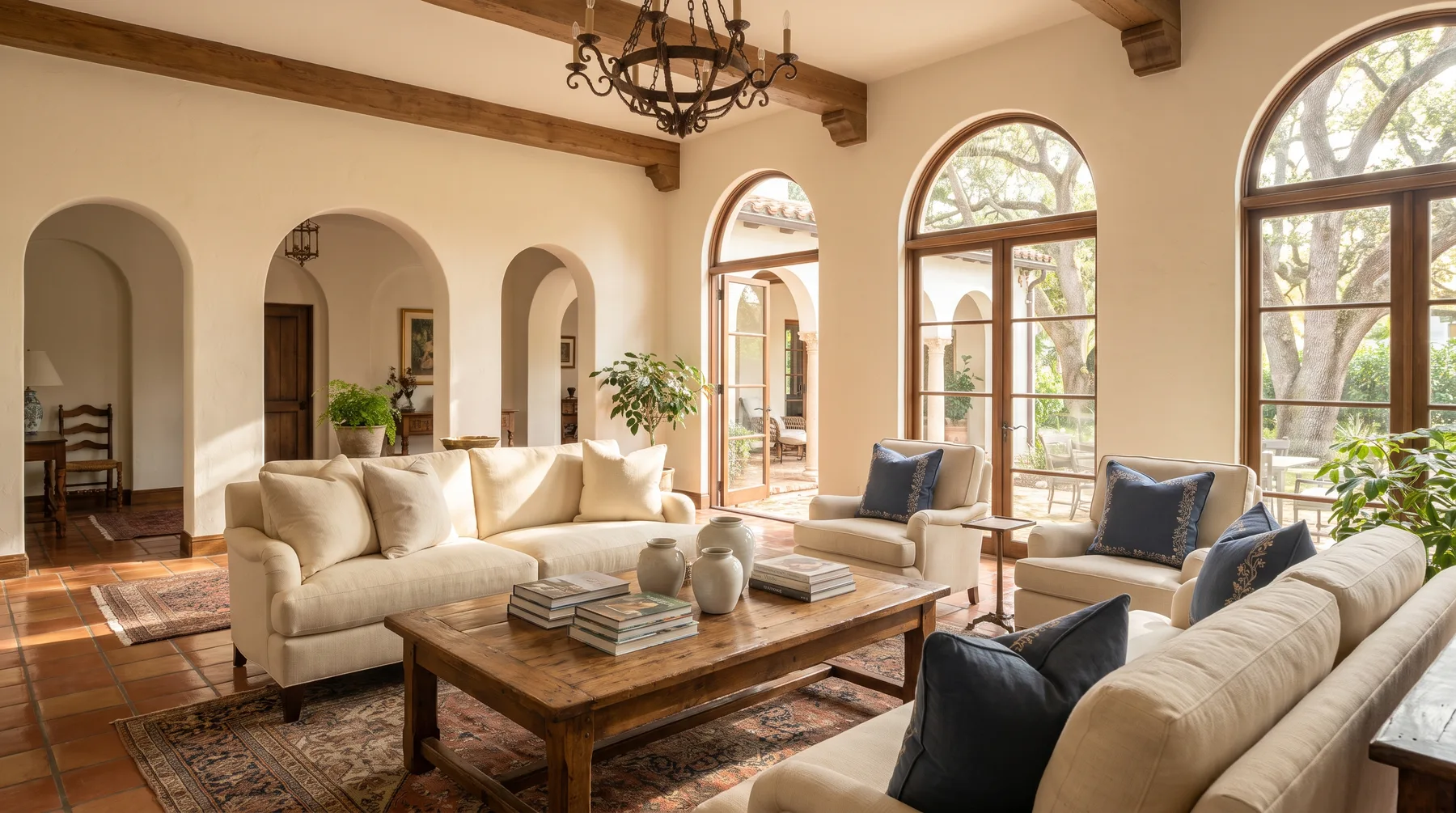 Gracious Mediterranean-style Coral Gables home interior