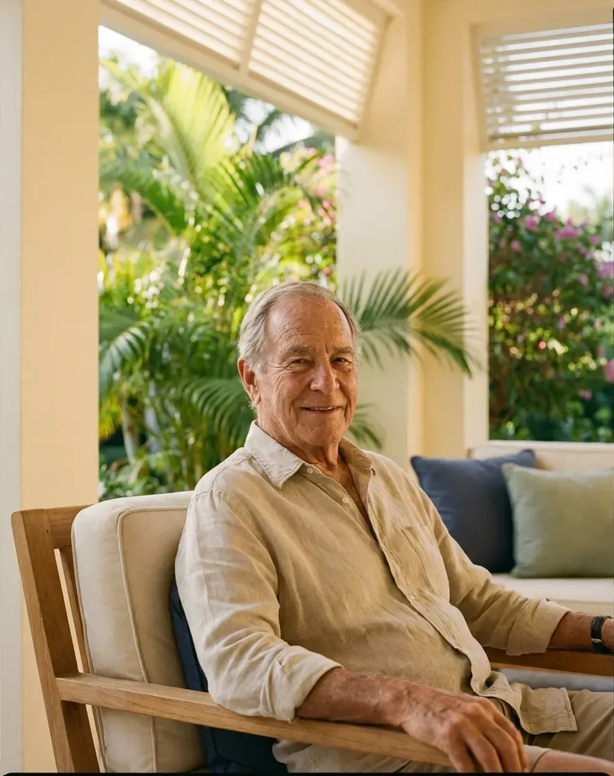 An allaround client at ease at home, supported around the clock